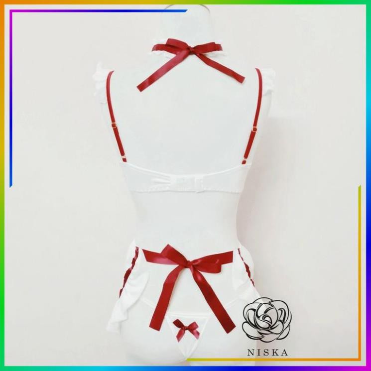 Váy Ngủ Nữ Hở Lưng Sexy Cosplay Y tá, Yếm Ngủ Buộc Dây Freesize Chụp Ảnh Indoor Studio Gợi Cảm - YtaN187 | BigBuy360 - bigbuy360.vn