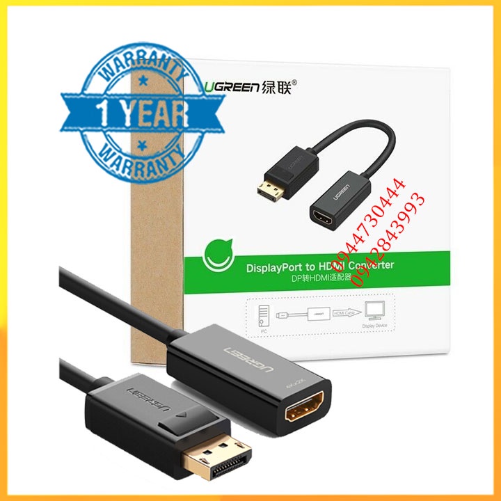 Cáp chuyển đổi Displayport sang HDMI hàng chính hãng bảo hành 12 tháng