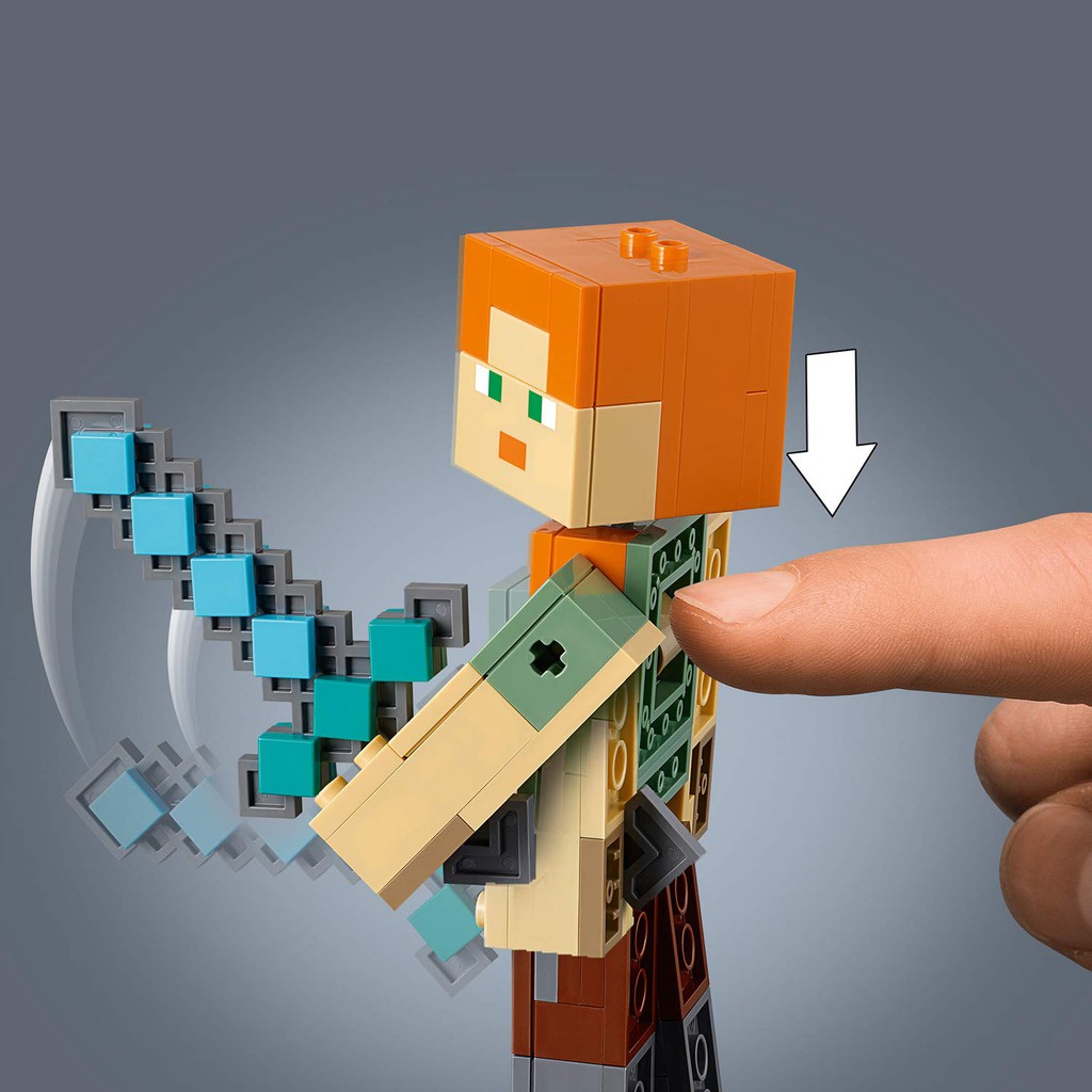 LEGO MINECRAFT - HÀNG CHÍNH HÃNG - Mô Hình Minecraft Alex chăn Gà - MÃ SP 21149