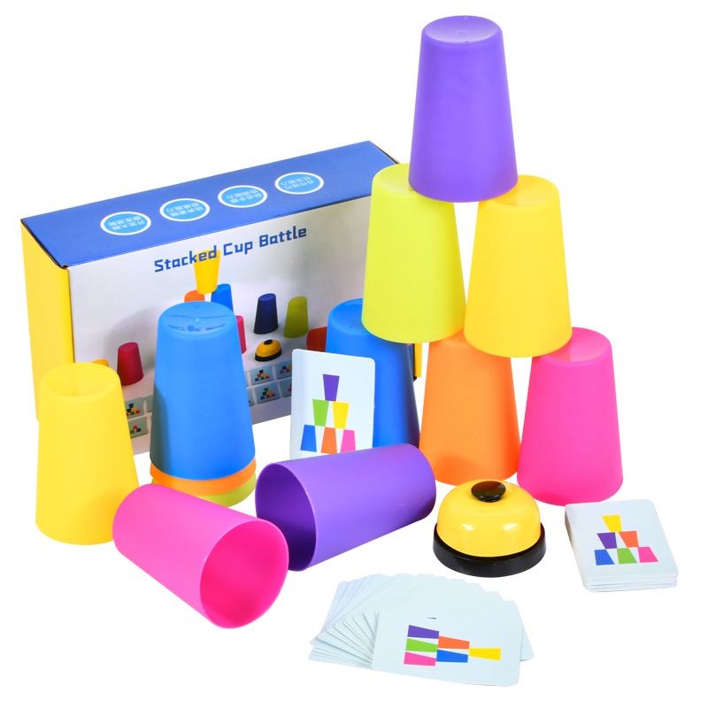 Bộ Cốc Đựng Nước Chơi game Xếp Chồng Độc Đáo Tiện Dụng