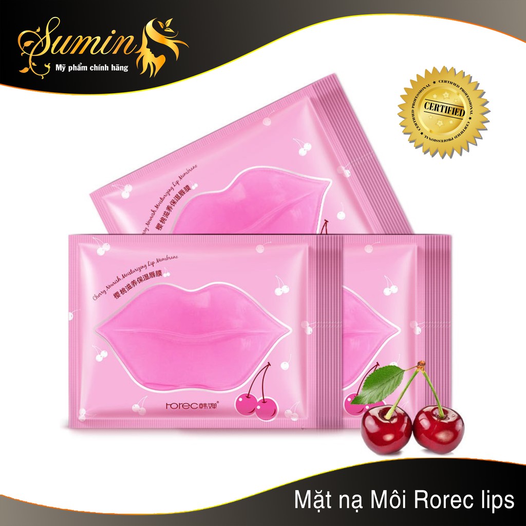 Mặt nạ môi Rorec lips - dưỡng ẩm và trị môi thâm, CHÍNH HÃNG, hàng nội địa chuẩn.