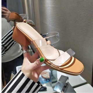 Guốc 2 Quai Trong Gót Bò  CG0398