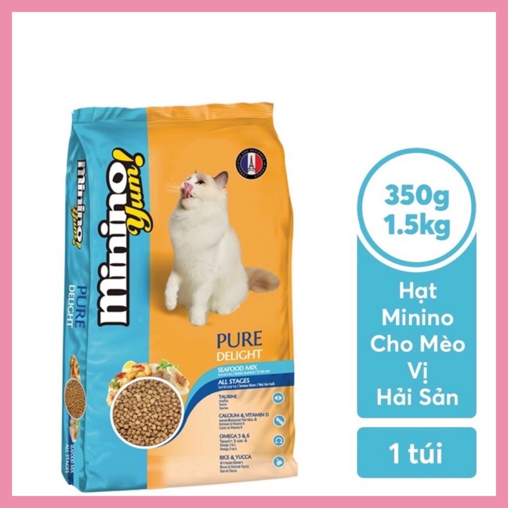 Hạt Minino Dinh Dưỡng cho Mèo Gói 350gr dành cho mèo trưởng thành