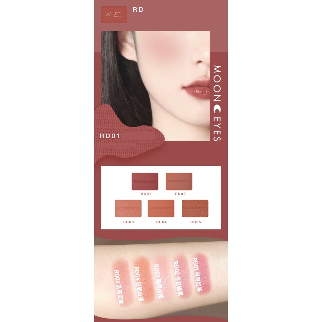 [MOON EYES] Phấn má Moon Eyes Color 35 màu 6.5gr