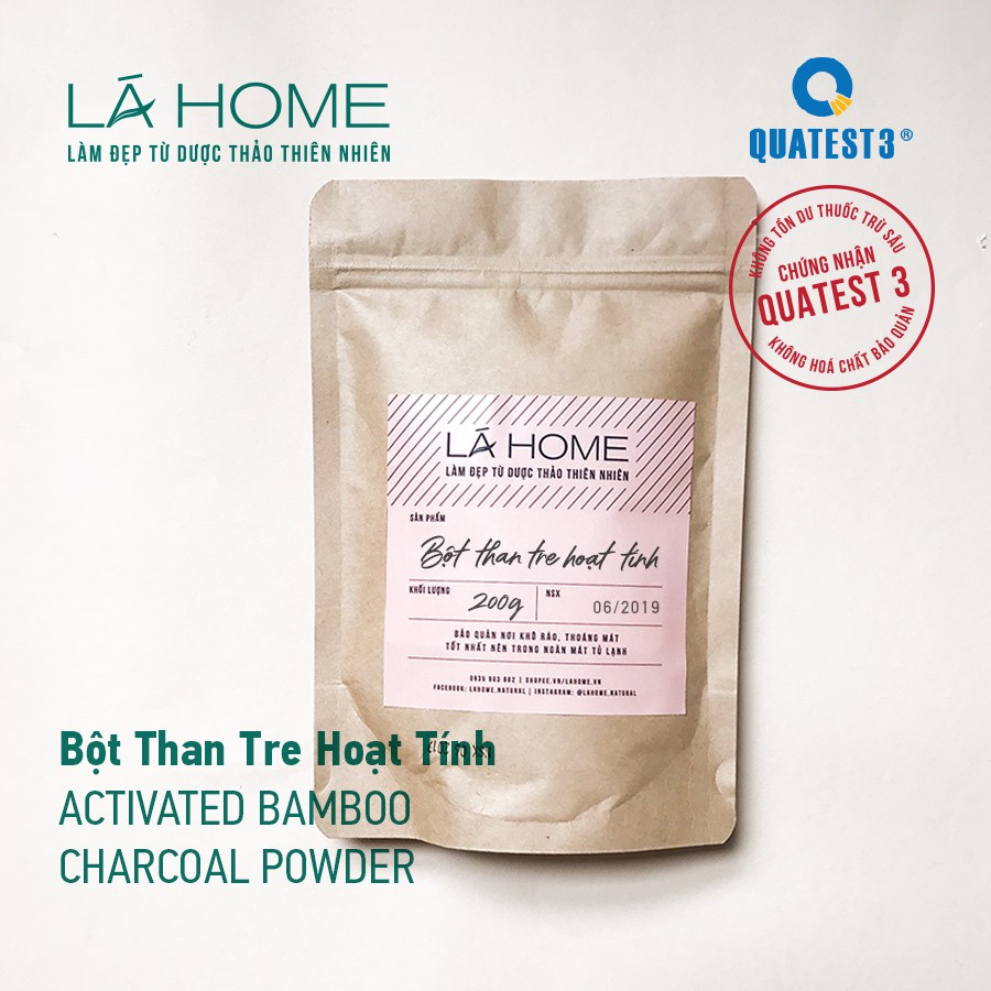 Bột than tre hoạt tính Nhật Bản - Activated Bamboo Charcoal powder