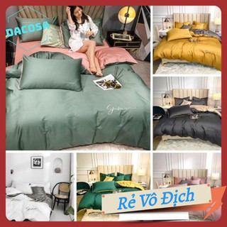 Bộ chăn ga gối lụa tencel 40s sumoi cao cấp phối màu hiện đại