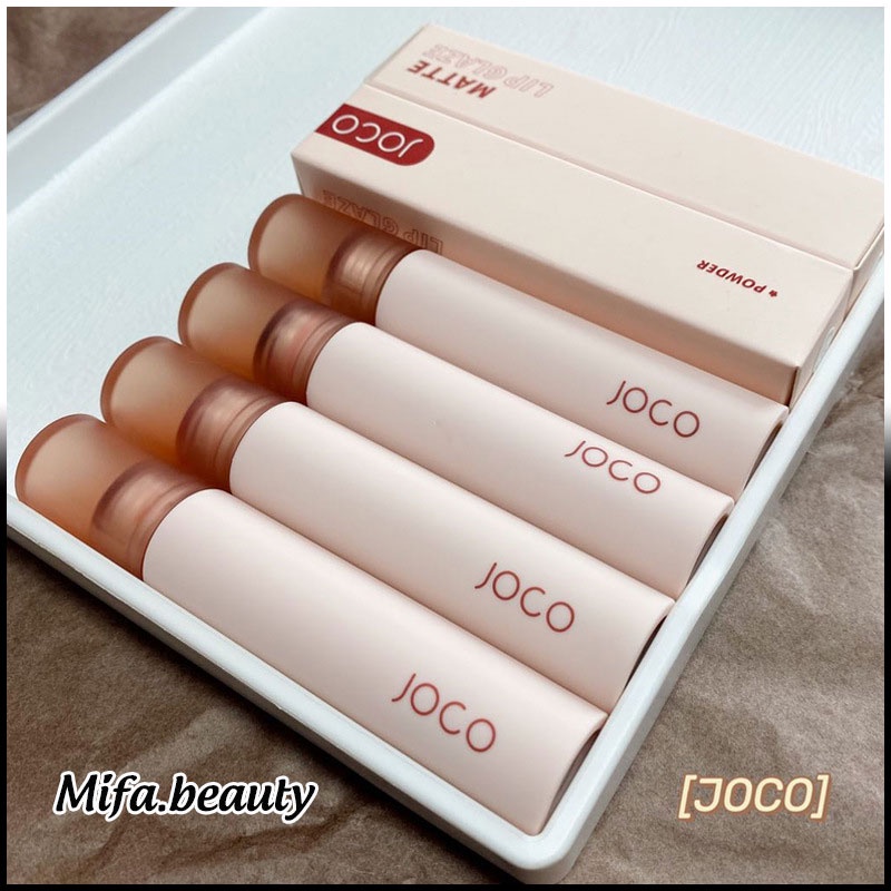 Son kem lì joco thân tròn  Powder Mist Matte Lipstick chất kem lâu trôi mềm mịn như nhung Hàng Nội Địa Trung