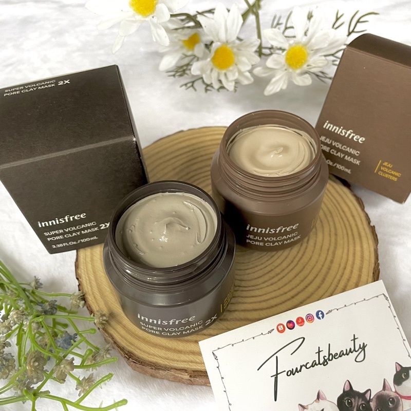 Mặt Nạ Đất Sét Super Volcanic Pore Clay Mask 2X Innisfree 100ml