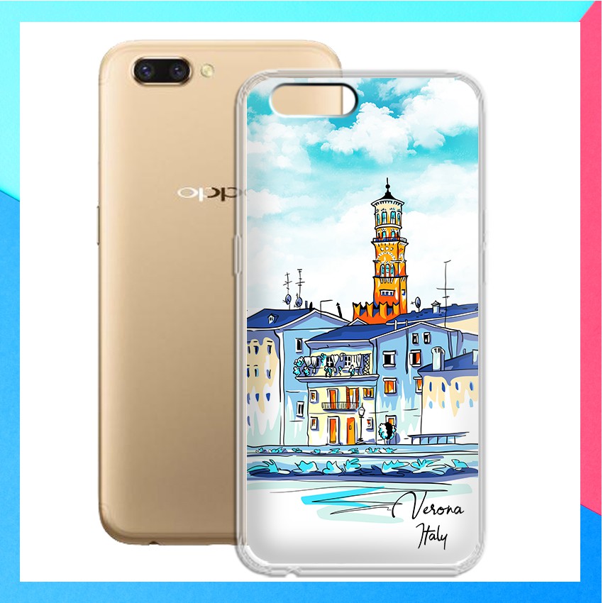 Ốp lưng Oppo R11 in họa tiết du lịch các nước tranh phong cảnh mùa hè - 01105 Silicone Dẻo