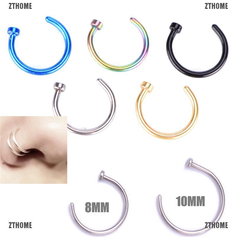 Khuyên mũi bằng thép không gỉ dùng cho y tế màu tùy chọn cá tính thời trang