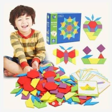 BỘ ĐỒ CHƠI - PATTERN BLOCK - GỖ MỊN ĐẸP