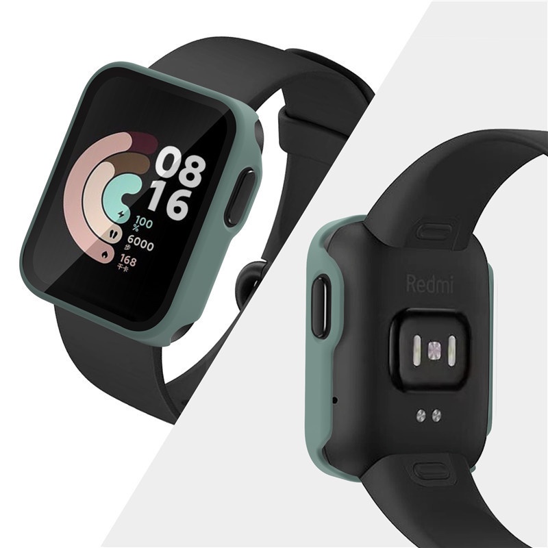 Hard Full Edge Glass Screen Protector Case Shell Frame For Xiaomi Mi Watch Lite/Redmi Watch 2 Lite Protective Cover