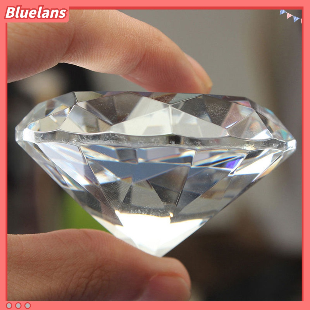 Bluelans♡ Kim Cương Nhân Tạo Khổng Lồ Bằng Kính 40mm