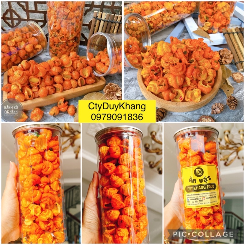Bánh Ốc Hành/Sò Hành Giòn Thơm lon pet 210g