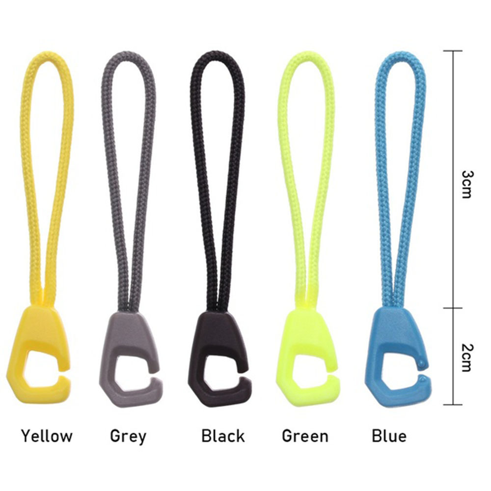 QQMALL End Fit Zipper Ropes Travel Bag Accessories Zipper Puller Rope Outdoor Bag 20pcs Replacement Cord Zip Cord/Multicolor
