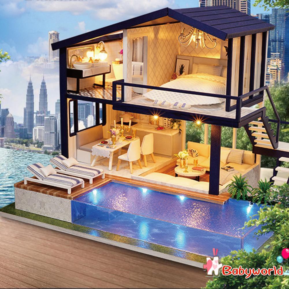 Nhà Búp Bê Bằng Gỗ 3d