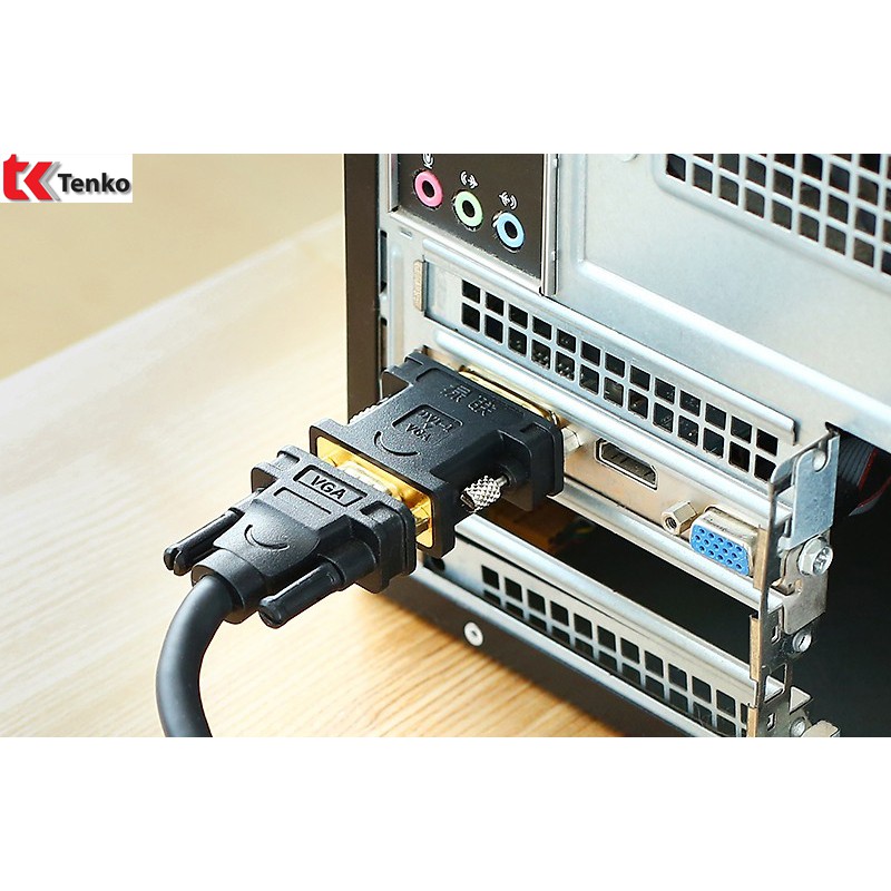 [Mã ELFLASH5 giảm 20K đơn 50K] Đầu Chuyển DVI (24+5) Sang VGA Ugreen 20122