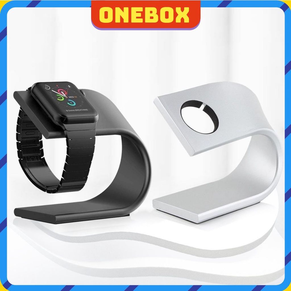 Đế Sạc Apple Watch Nhôm Không Dây Giá Đỡ Apple Watch Kiêm Dook Để Đặt Sạc Đồng Hồ Thông Minh Để Bàn Tránh Trầy Xước