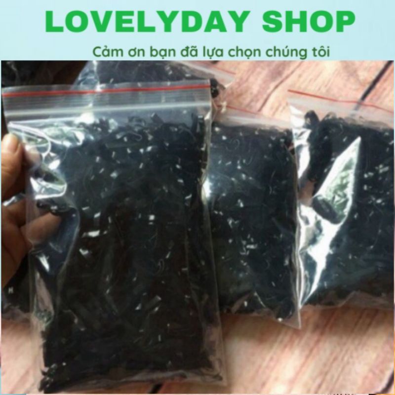 Set chun nịt buộc tóc loại to màu đen 10,0gram