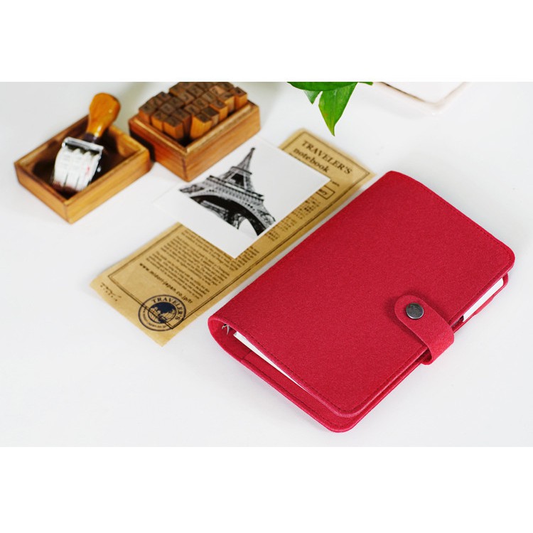 Bìa sổ tay lông cừu A5 A6