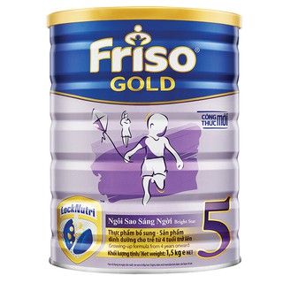 Sữa bột Friso Gold 5 1,5kg (từ 4 tuổi trở lên)