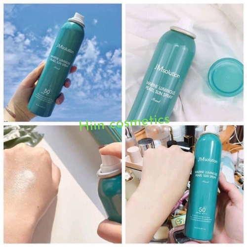 Xịt chống nắng body nâng tone da JM Solution Sun Spray, chống nắng toàn thân dạng xịt nâng tone, dưỡng ẩm SPF 50+/PA++++