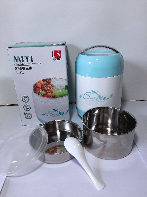 Cặp lồng giữ nhiệt MITI đủ size kèm ngăn để thìa