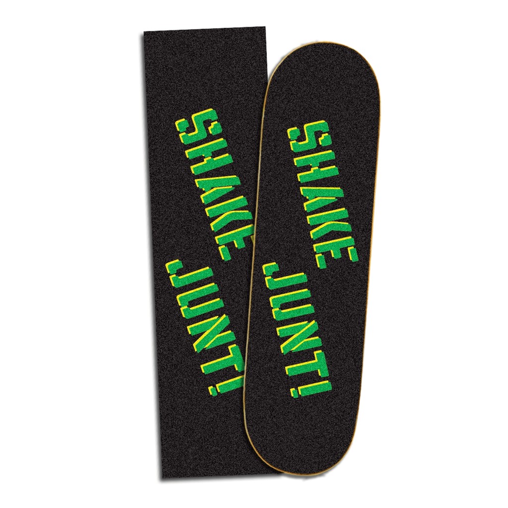 Mặt Nhám Ván Trượt Skateboard Cao Cấp Mỹ- SHAKE JUNT BLACK/GREEN/YELLOW GRIPTAPE