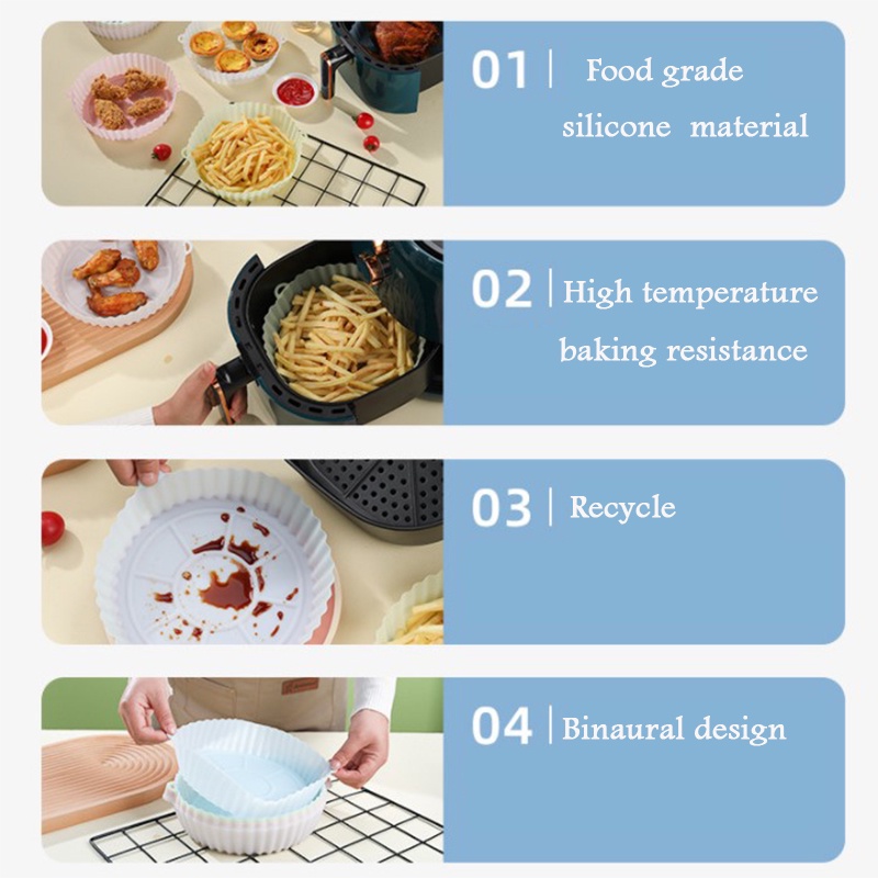 Tấm Lót Nồi Bằng Silicone Chống Dính Có Thể Tái Sử Dụng Tiện Lợi