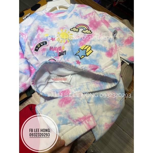 Bộ nỉ loang primark bé gái