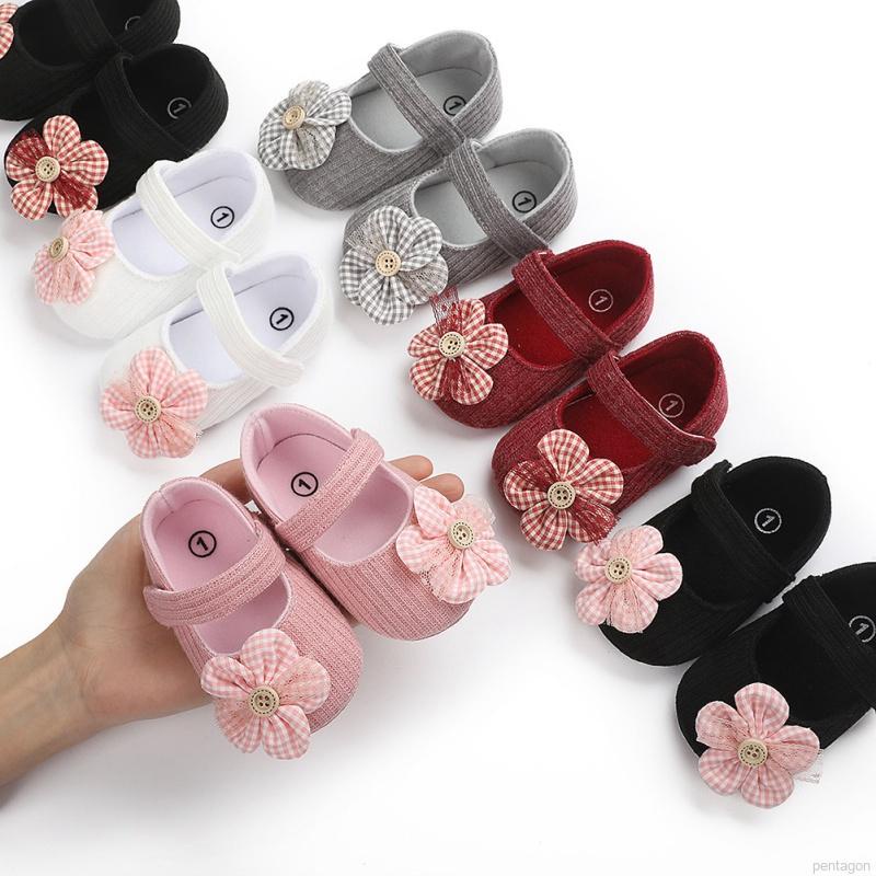 Giày đế mềm chống trượt xinh xắn dành cho bé gái tập đi