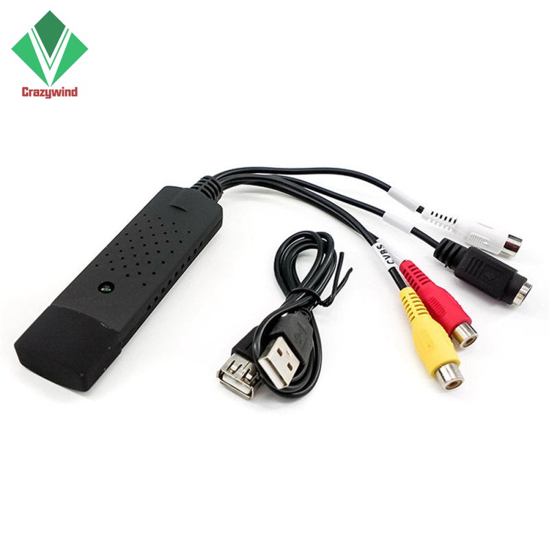 VHS to Digital File Converter Express USB 2.0 to Video Grabber Audio AV TV Card