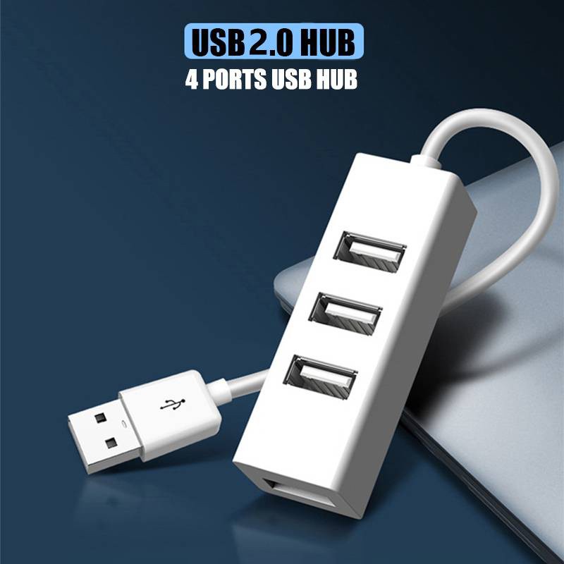 Bộ chia 4 cổng USB 2.0 tốc độ cao 4 trong 1 cho Laptop PC Notebook thumbnail