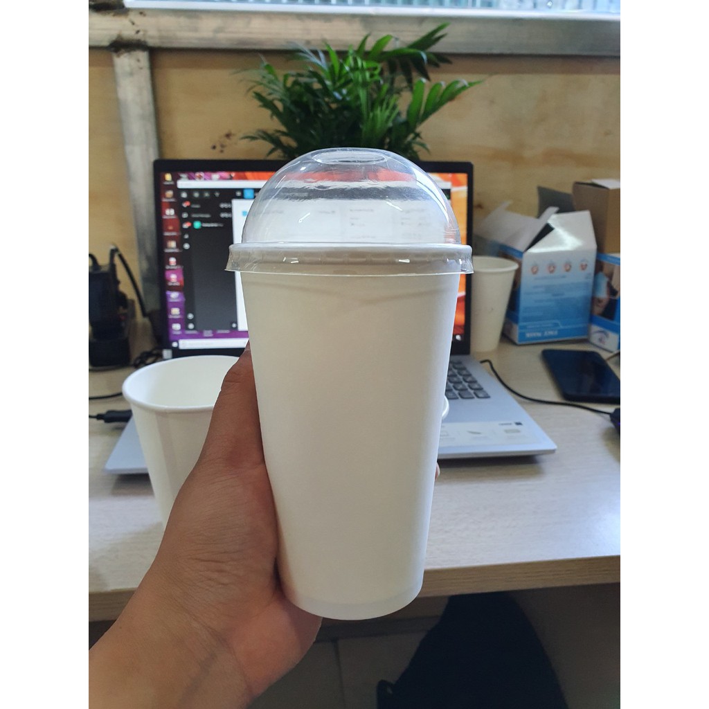 [SALE] - 50 cốc giấy có nắp loại 480ml - 16oz