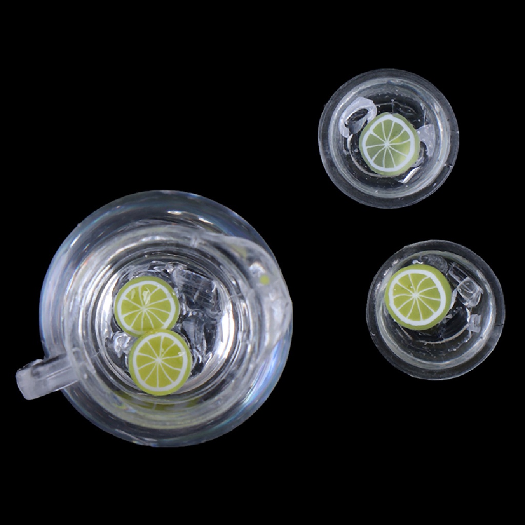 Set 3 Ly Nước Ép Trái Cây Trang Trí Nhà Búp Bê