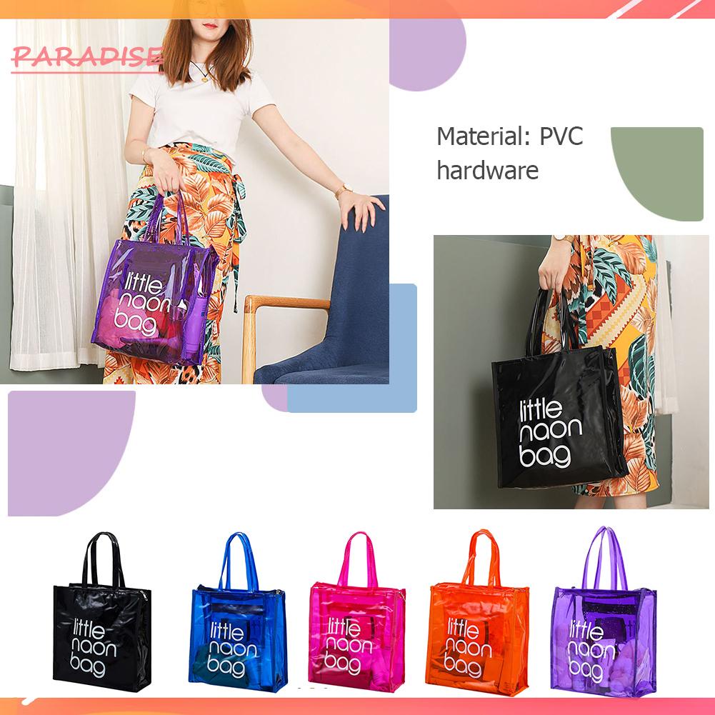 Túi Xách PVC Trong Suốt Cỡ Lớn Chống Thấm Nước Thời Trang Đi Biển Mùa Hè