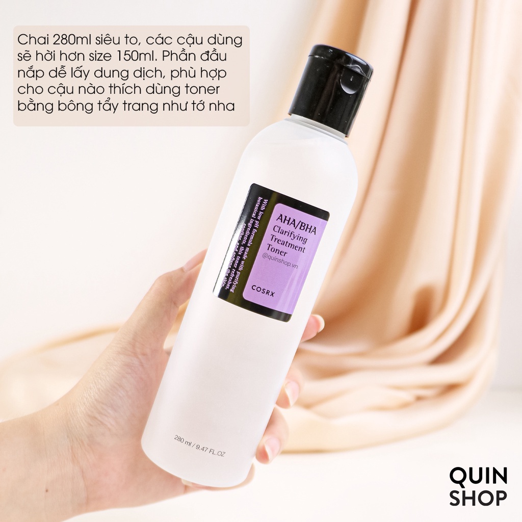 Nước Hoa Hồng Giảm Mụn Cosrx AHA BHA Clarifying Treatment Toner