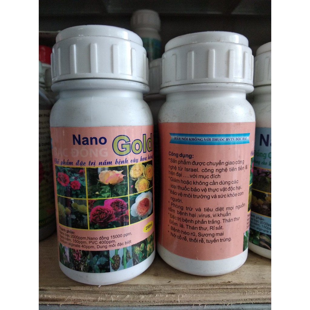 Bán Nano gold bạc đồng - Đặc trị nấm bệnh cho hoa hồng hàng nhập, phân phối trong nước bởi thietbinhavuon.