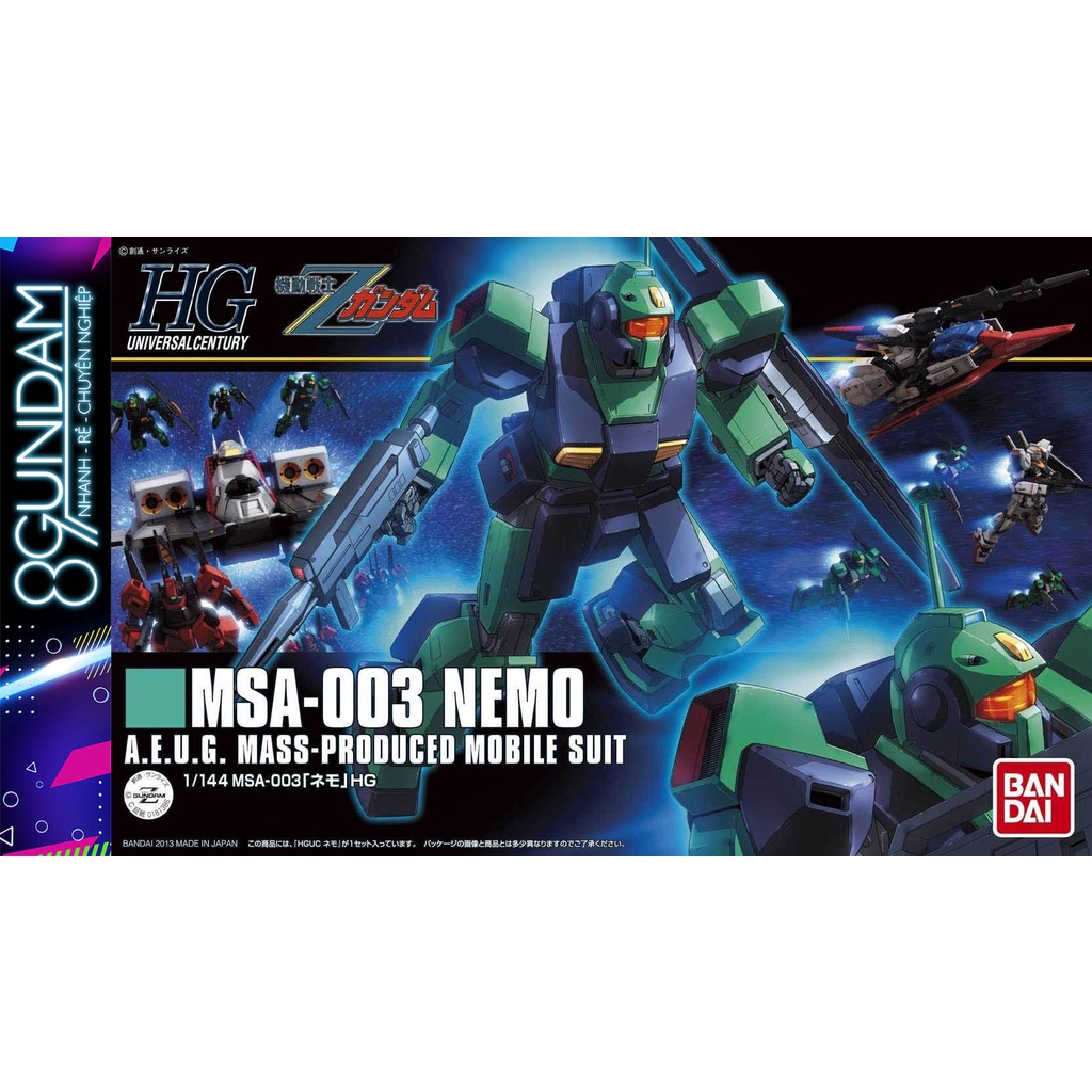 Mô Hình Lắp Ráp HG UC MSA-003 Nemo AEUG