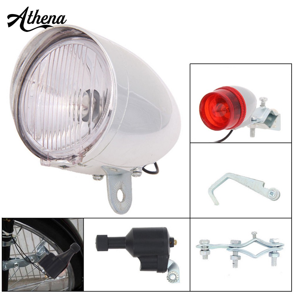 Bộ Đèn Pha Led 6v 3w Gắn Phía Sau Xe Đạp