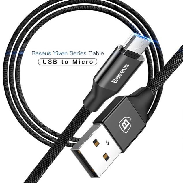 Cáp sạc Baseus Micro USB (1.5m, 2A, Quick charge 3.0) Yiven Series cho Samsung/ Xiaomi/ Oppo/ Asus/ Huawei ...