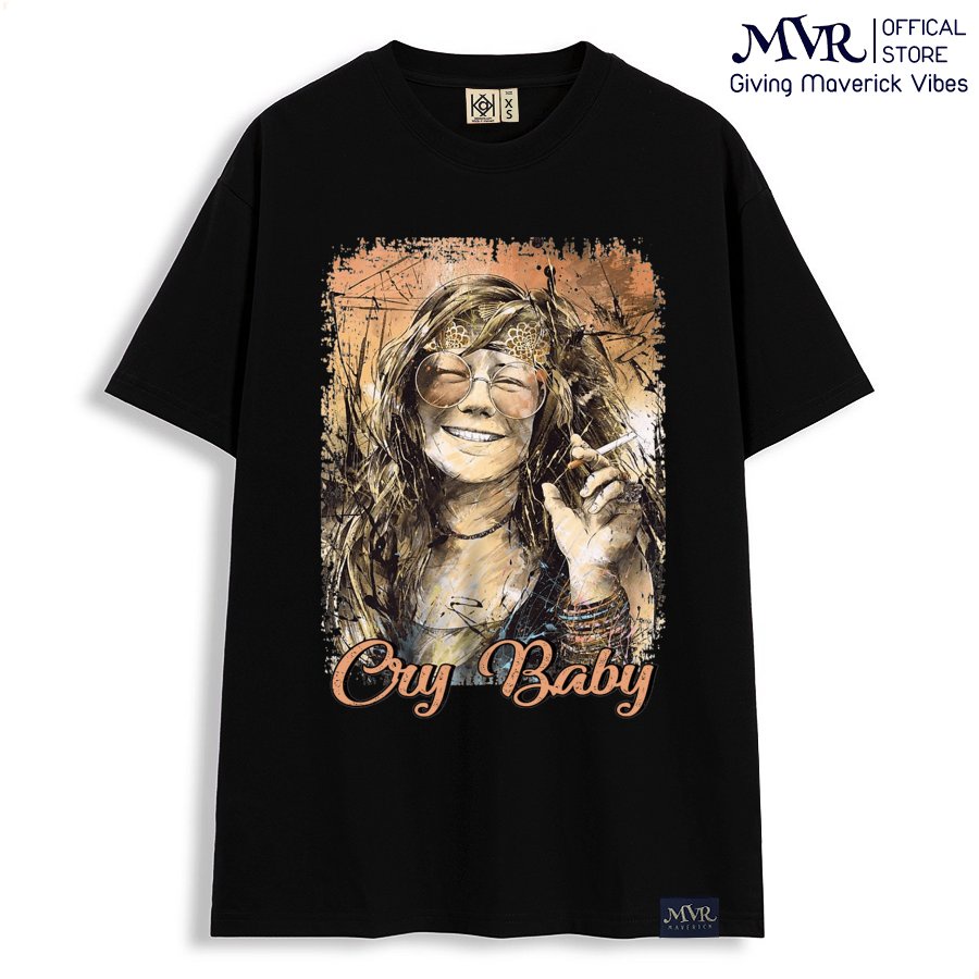 Áo thun nam nữ cổ tròn Cotton thoáng mát phong cách retro âm nhạc ca sĩ MVR KK3916