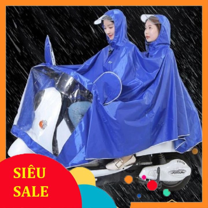 Áo mưa 2 đầu kích thước to nhất có kính che chắn mặt
