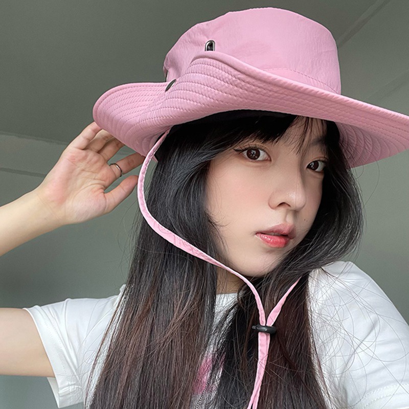 Mũ Cao Bồi Chống Nắng Thoáng Khí Điều Chỉnh Được Phong Cách Cao Bồi Phương Tây Cho Nữ