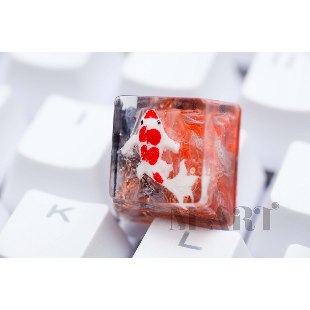 Keycap - Nút Bàn Phím Gaming - Nút Bàn Phím Cơ Cá Koi Kohaku 2  - KC006