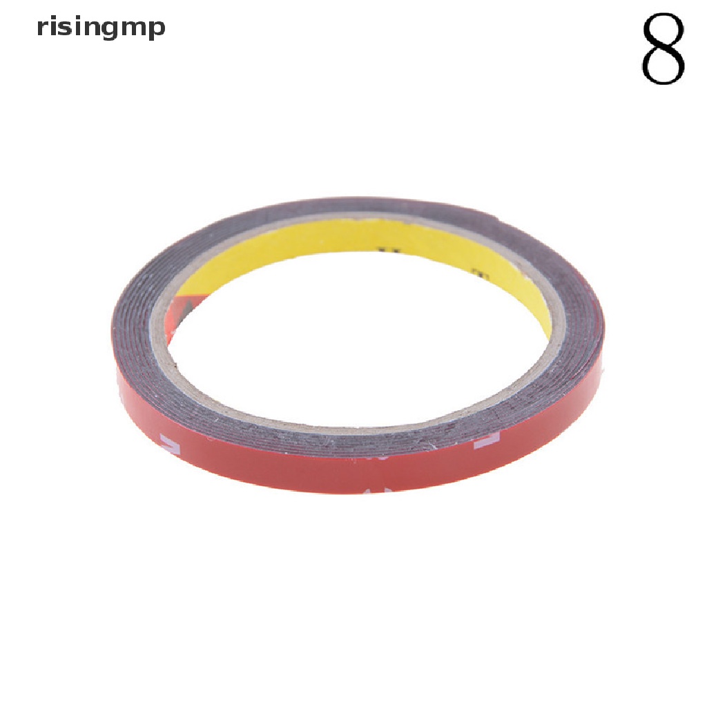 1 Miếng Dán Hai Mặt Bằng Xốp Acrylic Độ Dính Cao Màu Đỏ Cho Xe Hơi / Xe Tải ♨Trên đó