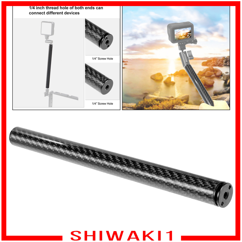 [SHIWAKI1]Aluminum Alloy Camera Carbon Fiber Extension Rod for GoPro HERO