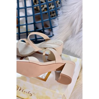 Giày sandal gót thô Merly 1342