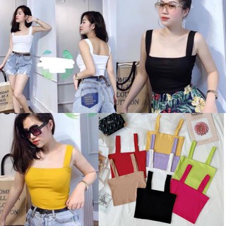 Áo 2 dây croptop