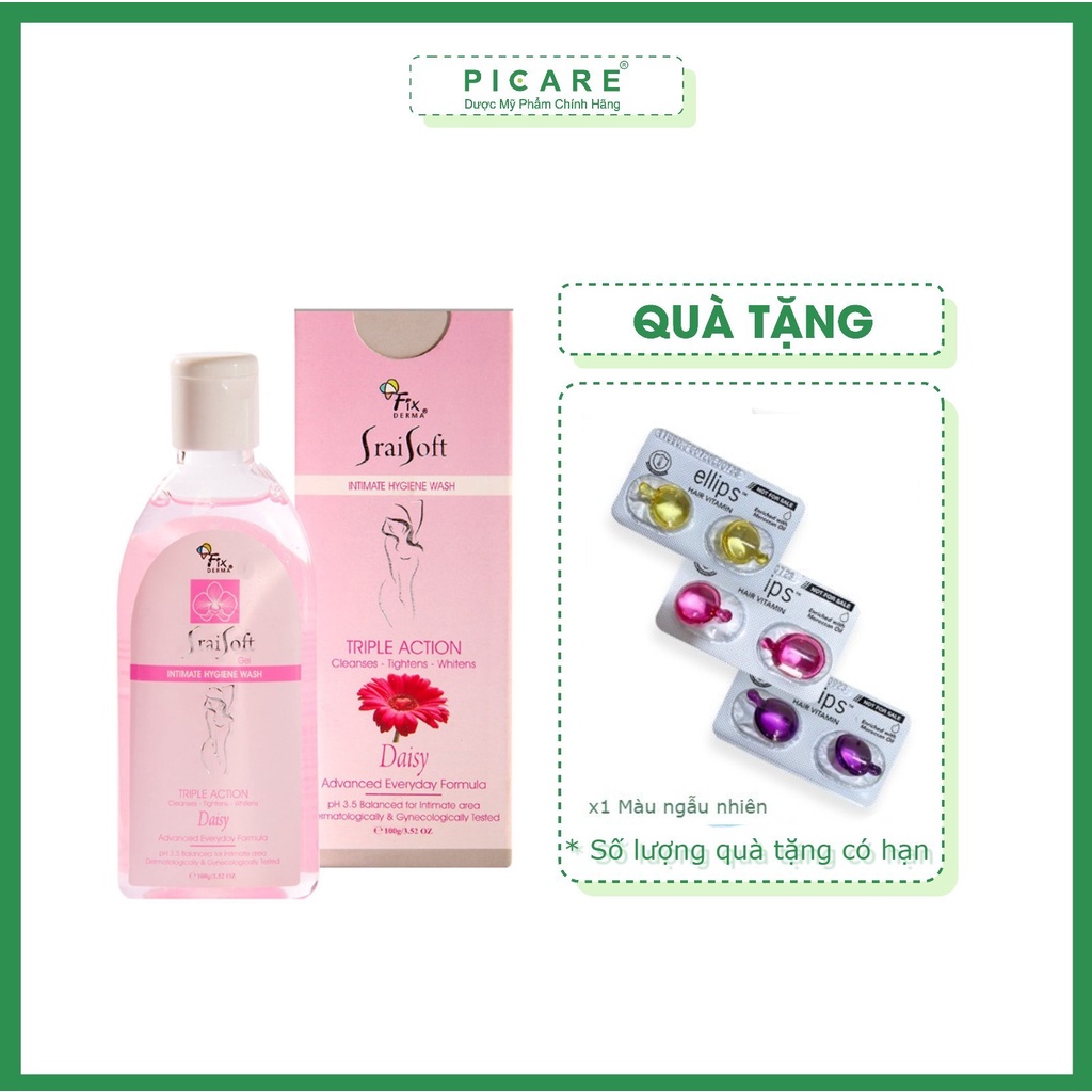 Gel vệ sinh hương hoa cúc Fixderma Srai Soft Gel – Daisy 100g